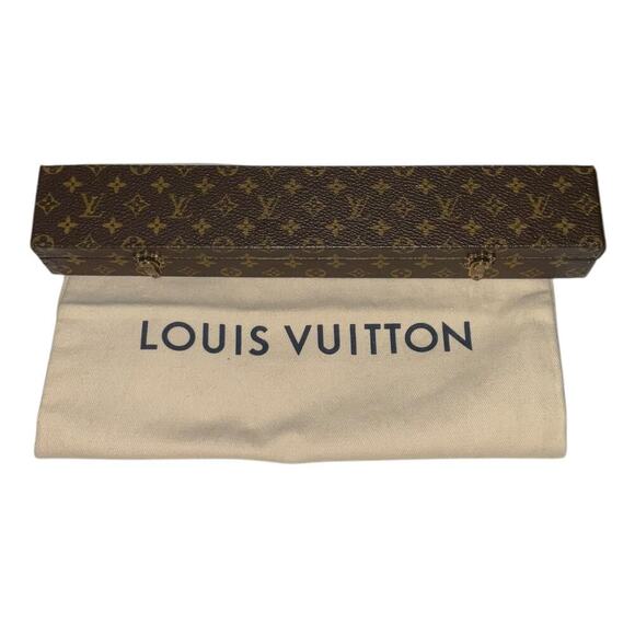 Louis Vuitton Rare Vintage Mini Trunk Monogram Wood Accessory Box - Picture 14 of 14